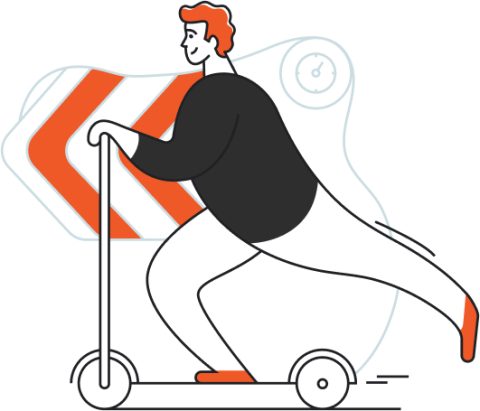 transportation _ scooter, speed, ddelivery, transport, timer, man, race, fastneu